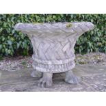 19TH-CENTURY MOULDED STONE PLANTER