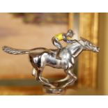 LOUIS LEJEUNE GALLOPING RACEHORSE CAR MASCOT