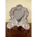 SILVER FRAMED VANITY MIRROR