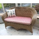 WICKERWORK SETTEE