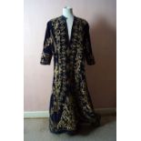 ROYAL BLUE VELVET KAFTAN