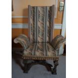 INTERESTING 19TH-CENTURY TAPESTRY ARMCHAIR