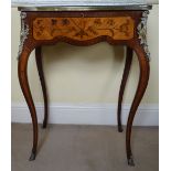 19TH-CENTURY KINGWOOD AND MARQUETRY TABLE