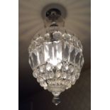 PAIR OF CRYSTAL HALL LIGHTS