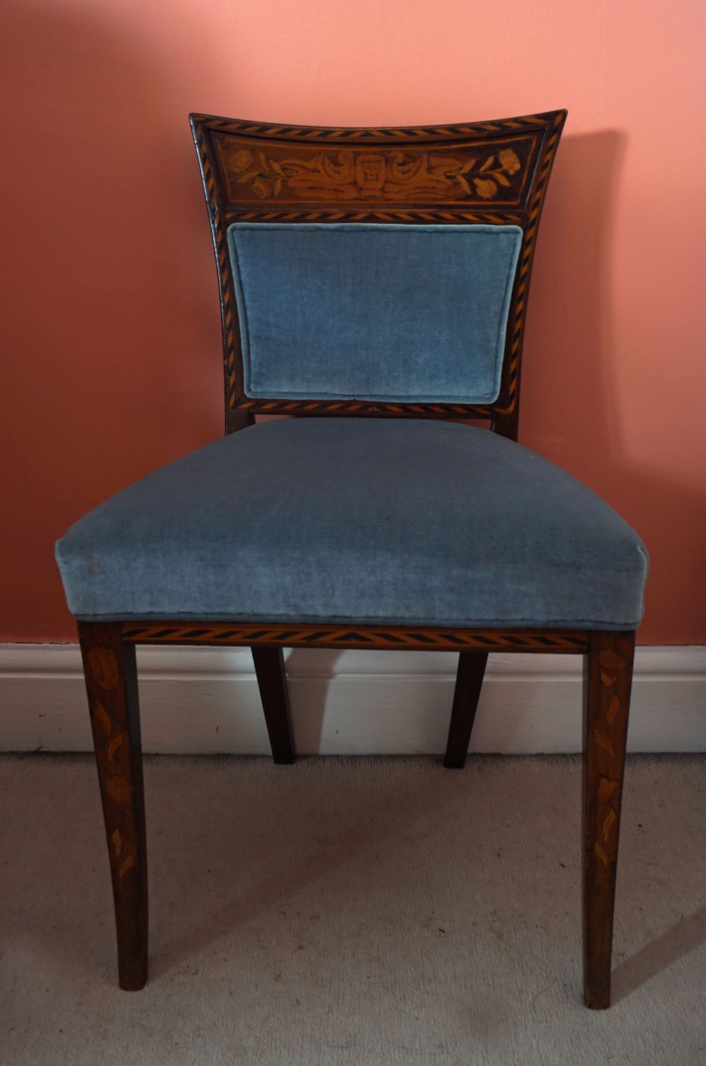 PAIR OF 18TH-CENTURY DUTCH MARQUETRY CHAIRS - Image 2 of 2