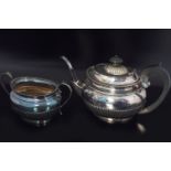 SHEFFIELD TEAPOT AND SUGAR BOWL