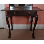 GEORGE II PERIOD OAK LOWBOY