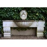 CARVED MARBLE WATER TROUGH