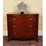 GEORGE III PERIOD MAHOGANY BACHELOR'S CHEST