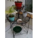 EARLY 20TH-CENTURY WIREWORK PLANT STAND