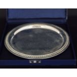 SILVER PLATED PRESENTATION TRAY