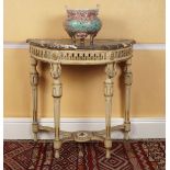 18TH-CENTURY PARCEL GILT CONSOLE TABLE