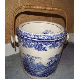 MINTON BLUE AND WHITE BUCKET