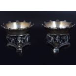 PAIR OF NEO-CLASSICAL SILVER SALTS