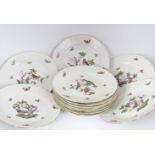 SET OF 12 ROTHSCHILD HEREND PLATES