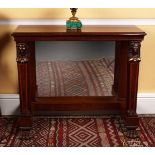 PAIR OF 19TH-CENTURY MAHOGANY CONSOLE TABLES