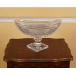 GEORGE III IRISH CUT GLASS BOWL