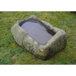 18TH-CENTURY STONE WATER TROUGH