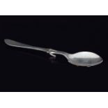 EDWARDIAN SILVER CONSERVE SPOON