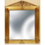 19TH-CENTURY CARVED GILTWOOD MASONIC MIRROR