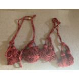 2 PAIRS OF CURTAIN TIE BACKS