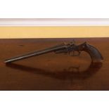 RARE 19TH-CENTURY PERCUSSION DOUBLE BARREL PISTOL