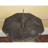 LARGE EARLY SLATE SUNDIAL