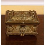 19TH-CENTURY ORMOLU JEWELLERY CASKET