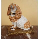 19TH-CENTURY MEISSEN CANINE FIGURE