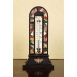 19TH-CENTURY GRAND TOUR CASED DESK BAROMETER