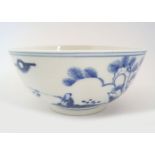 CHNESE QING BLUE AND WHITE BOWL