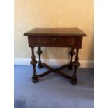 LATE 17TH-CENTURY WALNUT SIDE TABLE