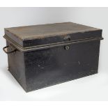 EDWARDIAN METAL MILITARY DOCUMENT BOX