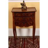 18TH-CENTURY FRENCH PARQUETRY PEDESTAL