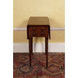 REGENCY MAHOGANY LAMP TABLE