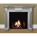 LARGE NEO-CLASSICAL MARBLE CHIMNEY PIECE