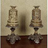 PAIR OF 19TH-CENTURY FRENCH BRASS TABLE LAMPS