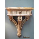 PAIR OF ITALIAN CARVED WOOD CONSOLE BRACKETS