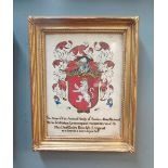 GEORGE III PAINTED ARMORIAL CREST