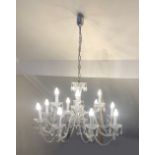 LARGE CRYSTAL CHANDELIER