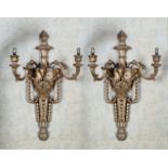 PAIR OF GEORGE III GILT SCONCES