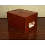 19TH-CENTURY MAHOGANY BOX