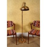 DESIGNER TIFFANY BRASS STANDARD FLOOR LAMP