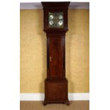 IRISH 18TH-CENTURY MAHOGANY LONG CASE CLOCK