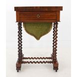 WILLIAM IV ROSEWOOD GAMES TABLE