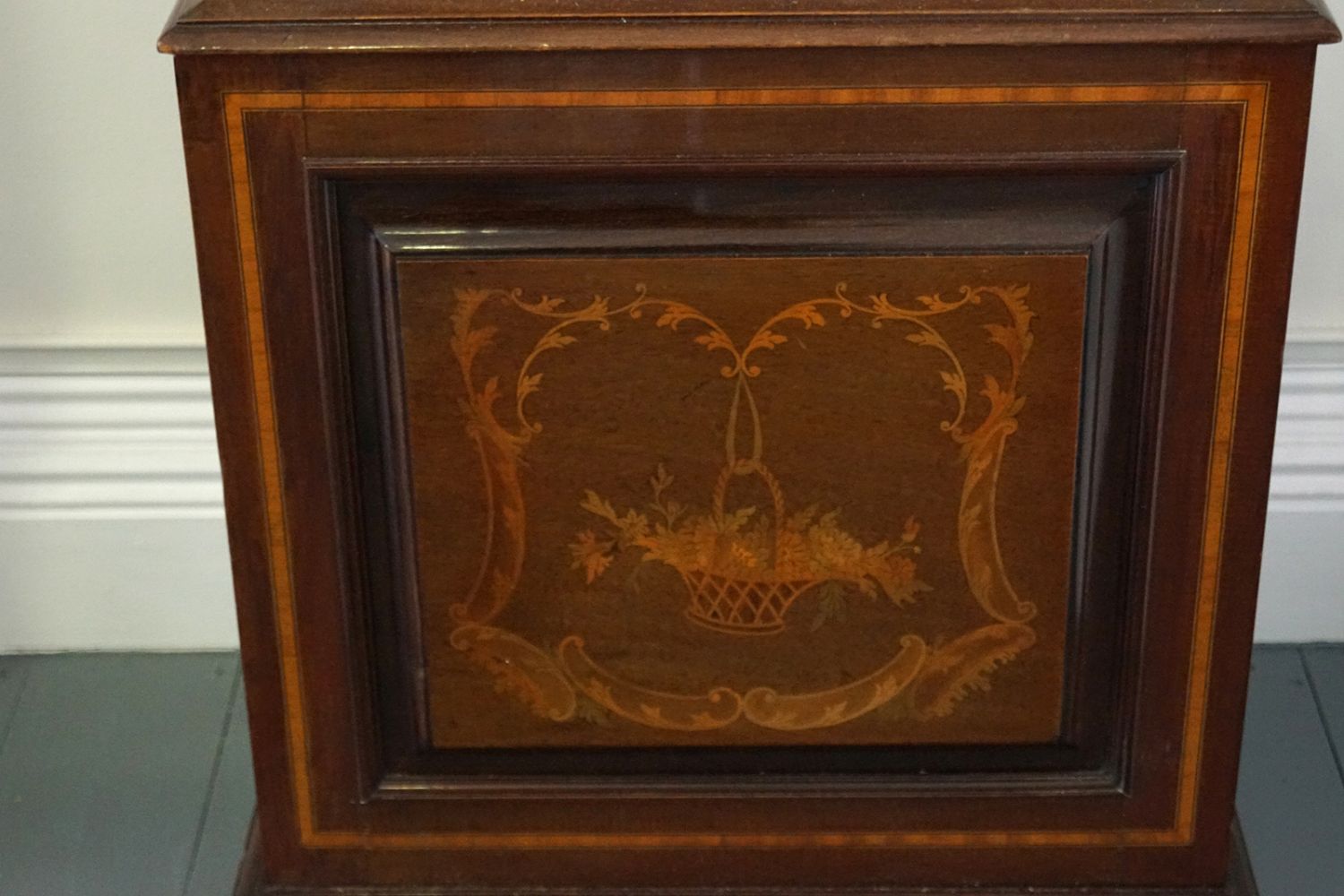 EDWARDIAN MARQUETRY LONG CASE CLOCK - Image 2 of 5