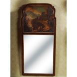 18TH-CENTURY WALNUT FRAMED PIER MIRROR