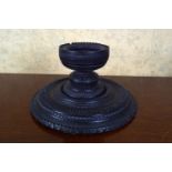 IRISH BOG OAK CANDLESTICK