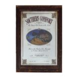 SOUTHERN COMFORT FRAMED MIRROR