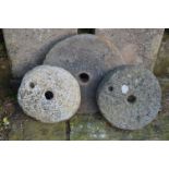 COLLECTION OF THREE 19TH-CENTURY QUERN STONES